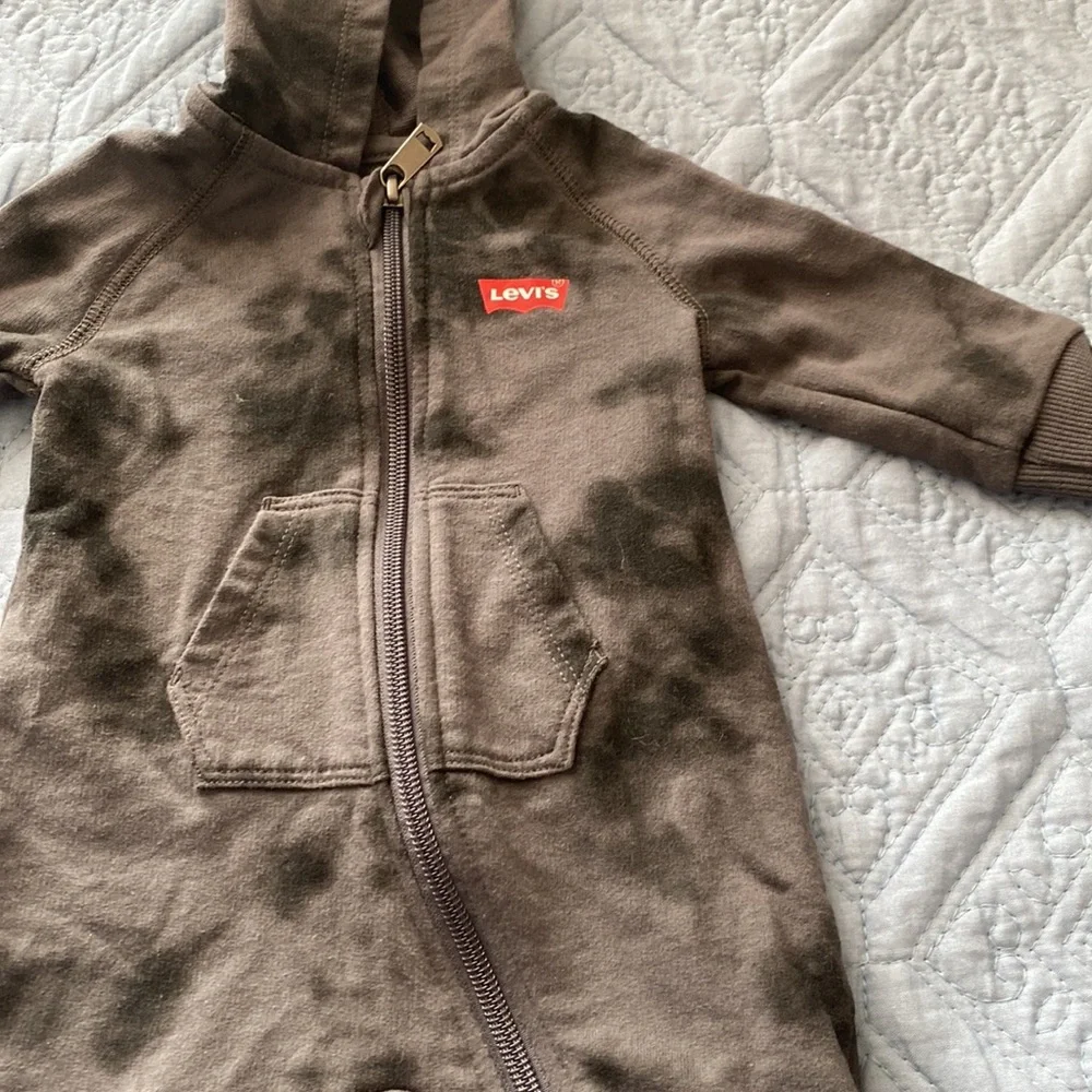Baby Boy - 3M Levi’s Black/Grey Camo One Piece